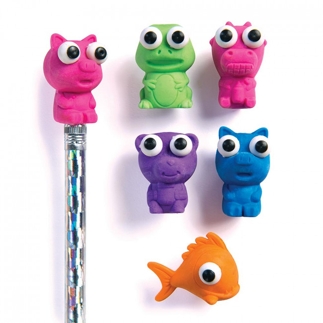 Class Gifts / Prizes | Boggle Eye Animal Eraser Pencil Toppers. Free  Delivery