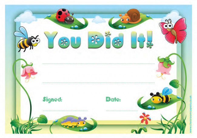 school certificates you did it 30 cute design certificates for