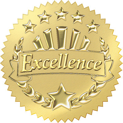 School Stickers | Excellence Award Seals Stickers for Schools. Free Delivery