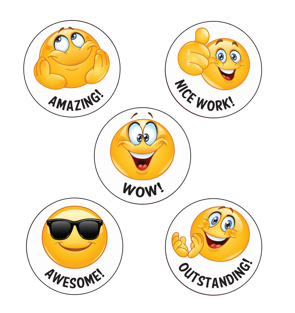 School Stickers  WOW Emoji  Reward Stickers  Free Delivery