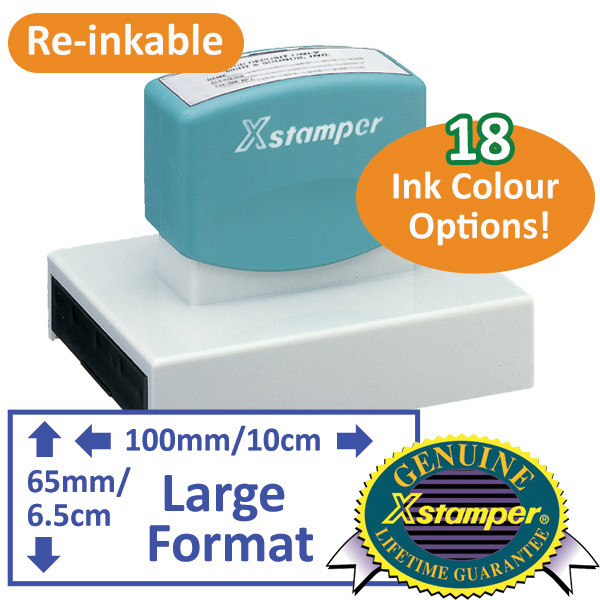 Dankbaar van Acquiesce Custom Rubber Stamps | Extra Large Self-inking Custom Stamp. Xstamper N28.  Free Delivery