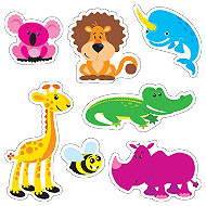 Childrens Stickers | Large, Mixed, Shaped Awesome Animal Stickers T46328