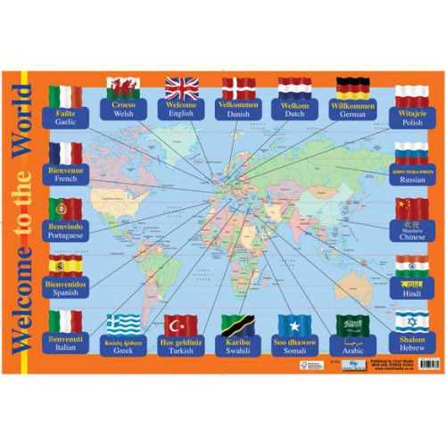 Mappa del mondo Poster (Teacher-Made) - Twinkl