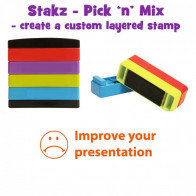 Improve your presentation - Pick 'n' Mix Layer Stakz Teacher Stamp 
