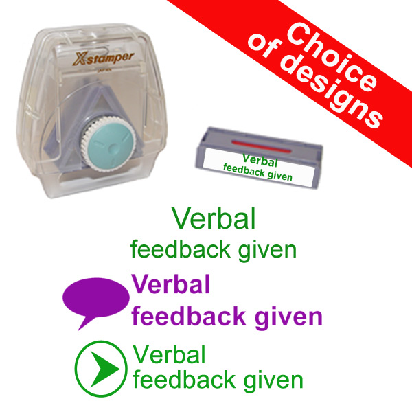 Teacher marking stamp - Verbal Feedback